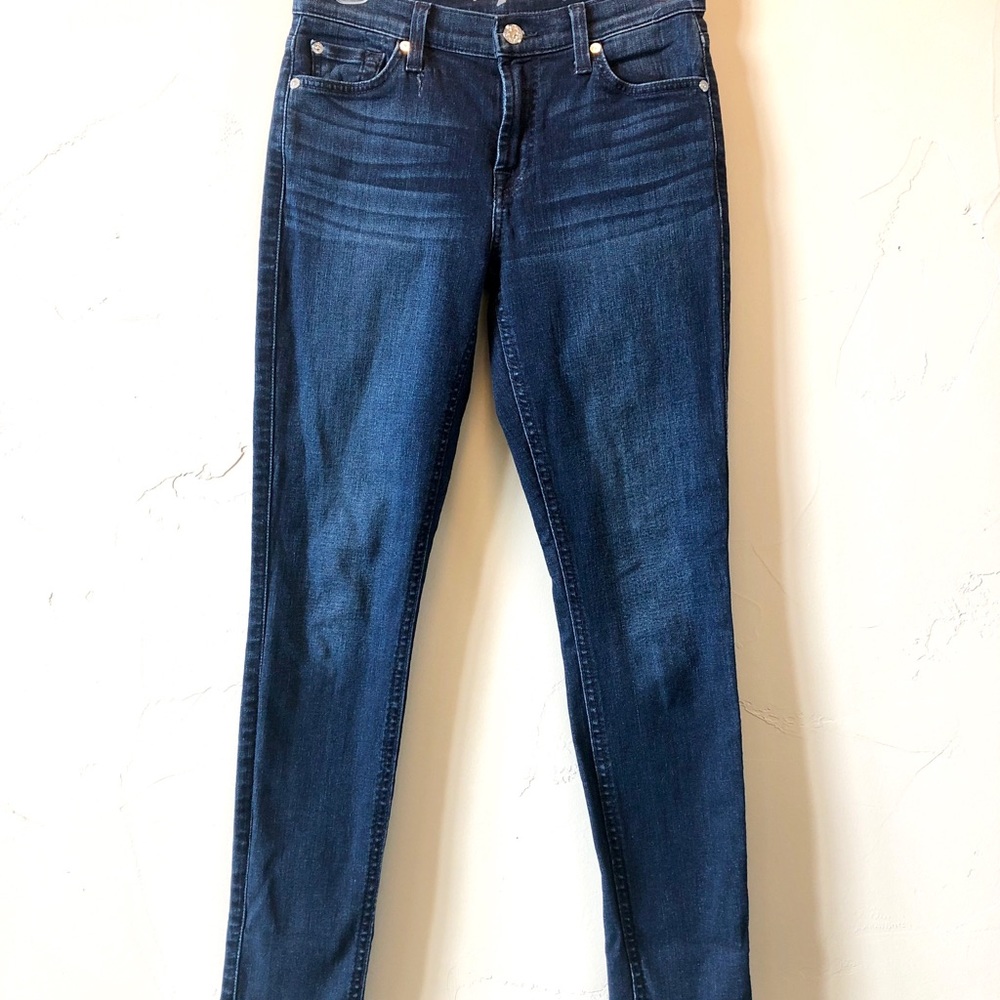 Dark Blue High Waisted "Gwenevere" Skinny Jeans